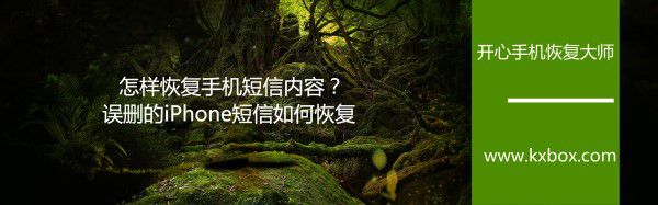 怎样恢复手机短信内容？误删的iPhone短信如何恢复