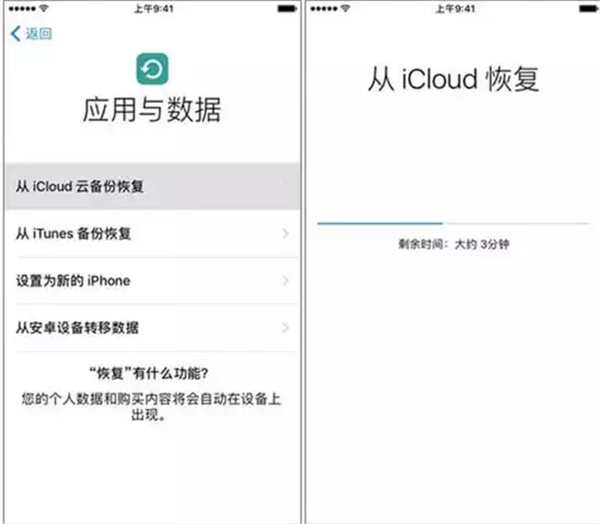 从iCloud恢复